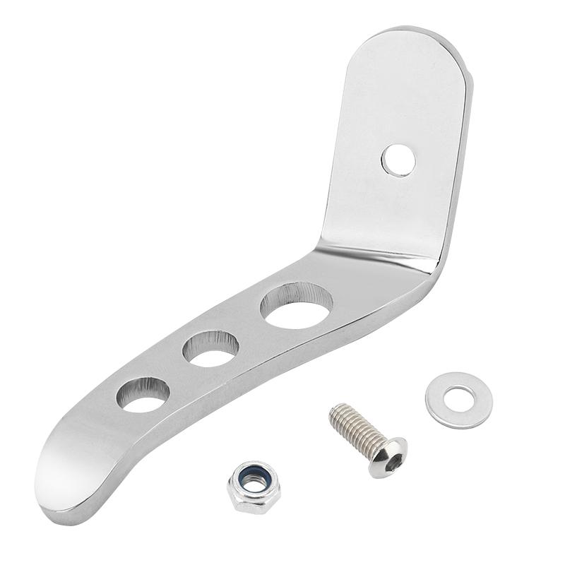 

Motorcycle Black Foot Pedal Stand Kickstand Extension Chrome For Harley CVO Touring Road King Electra Street Glide 1991-2022