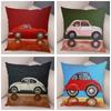 Wohnkultur Bunte Cartoon Fahren Bus Hund Kissenbezug Nette Haustier Dalmatiner Kissenbezug Sofa Hause Auto Dekoration