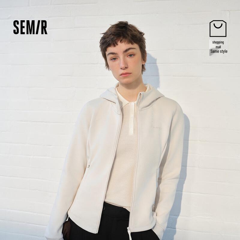 Veste à capuche fendue ajustée pour femme Semir