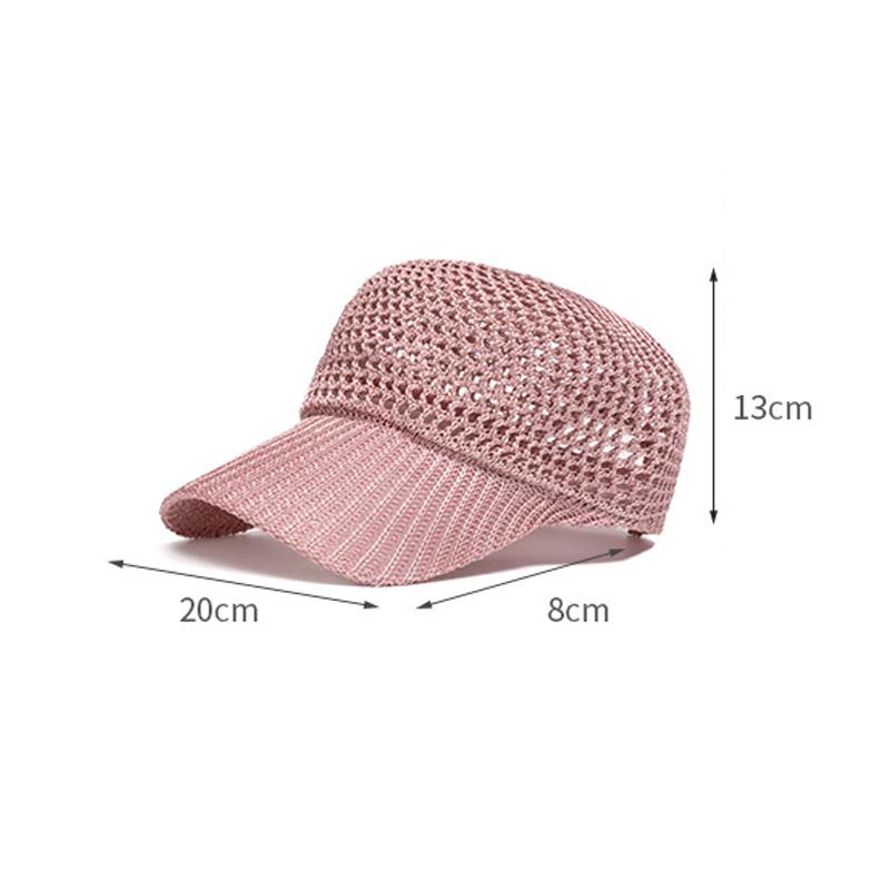 Cappellino da Baseball Estivo da Donna Traspirante con Intreccio a Rete Cappellino con Rete Cappello Parasole