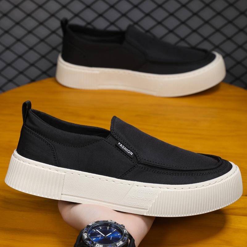 

Летняя Новинка Ледяные Прохладные Мужские Туфли на Плоской Подошве Повседневная Спортивная Обувь для Улицы Дышащая Мягкая Обувь для Вождения Британская Мода Мужские Туфли Мокасины 48 чёрный