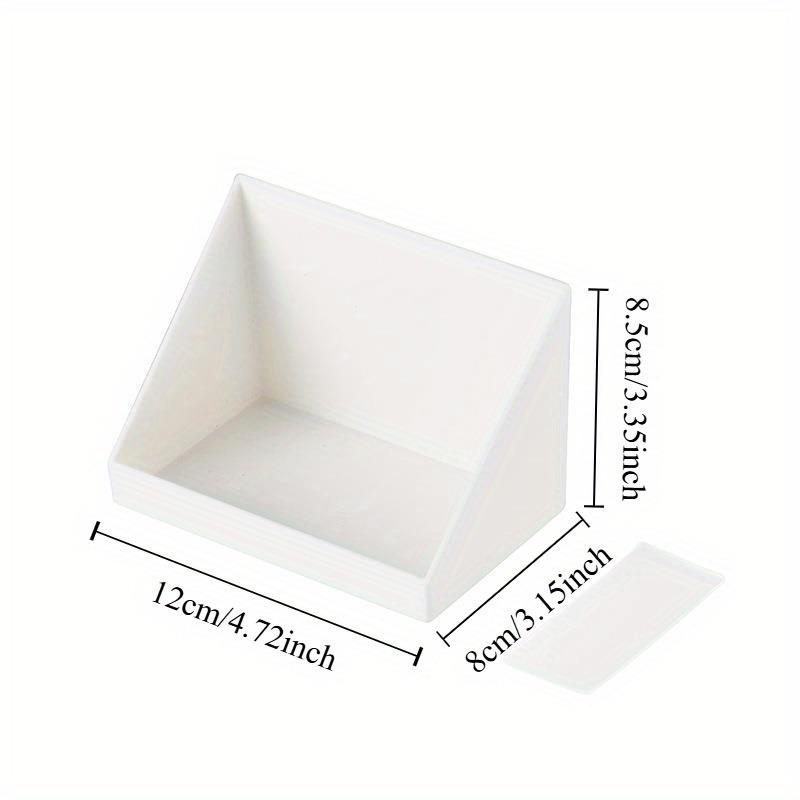 3Pcs Angled Storage Box Creative and Convenient Storage Box with Dividers Get Organized with Our Multi-Compartment Storage Box.