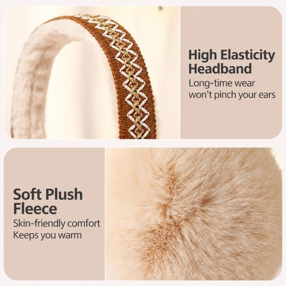 Faux Fur Ear Warmers Foldable Winter Ear Cover Gifts Earmuffs Winter Wear