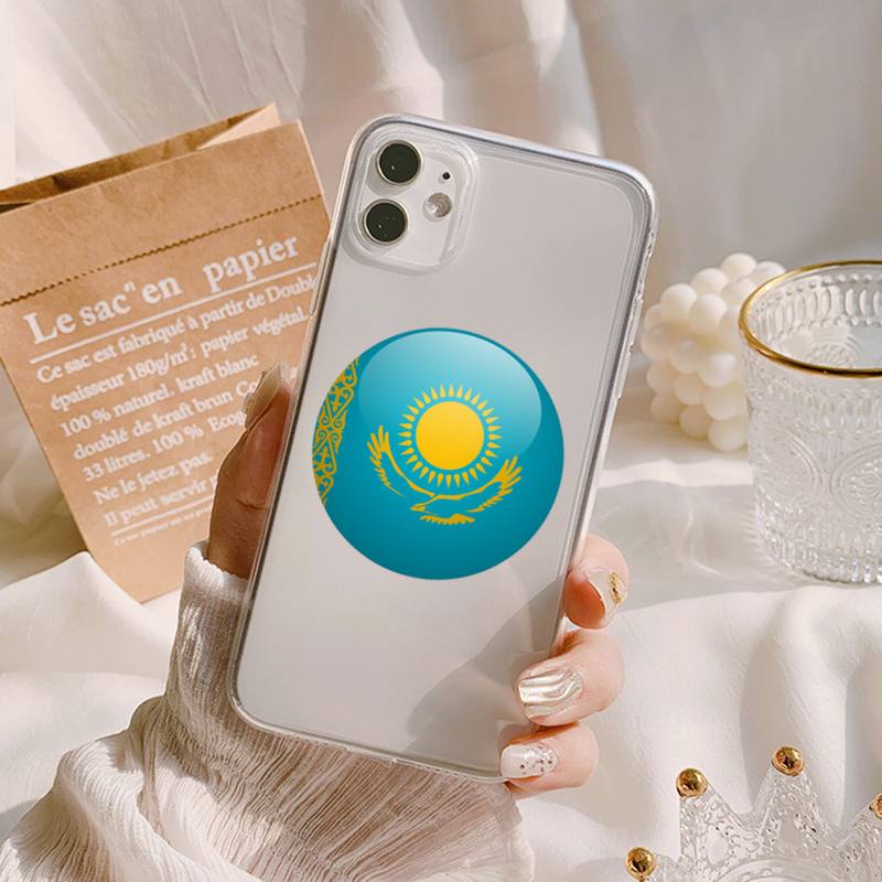 MaiYaCa Kazakhstan Flag Phone Case for Iphone 13 11 12 Pro XS MAX 8 7 6 6S Plus X 5S SE 2020 XR Cover