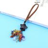 Agate Star Pendant Keychain Handmade Crystal Car Charm For Gift And Decoration