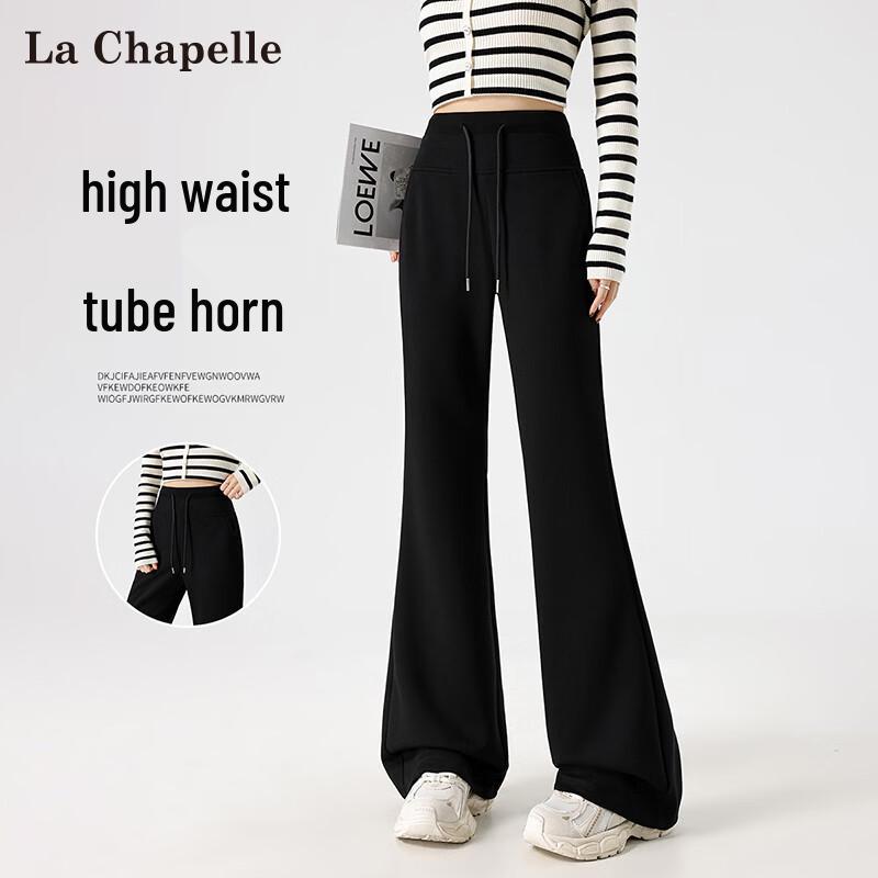 La Chapelle Women s High-Waist Flared Casual Pants XL