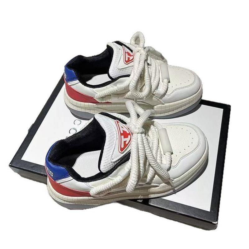 Hong Kong style bread shoes student white shoes breathable board shoes autumn new versatile casual sports shoes women