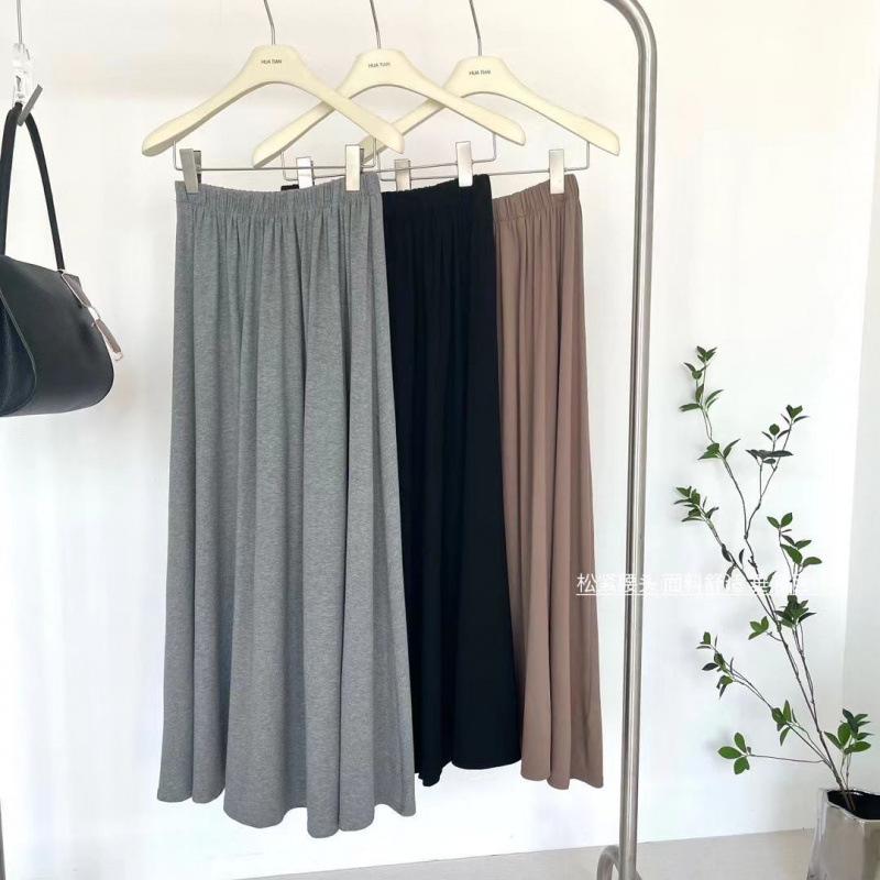 Women's Autumn Two-Piece Set: Irregular Off-Shoulder Long-Sleeve Top & High-Waisted Midi Skirt