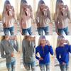 Elegant Women V Neck Casual Sweatshirt With Long Sleeves And Timeless Style