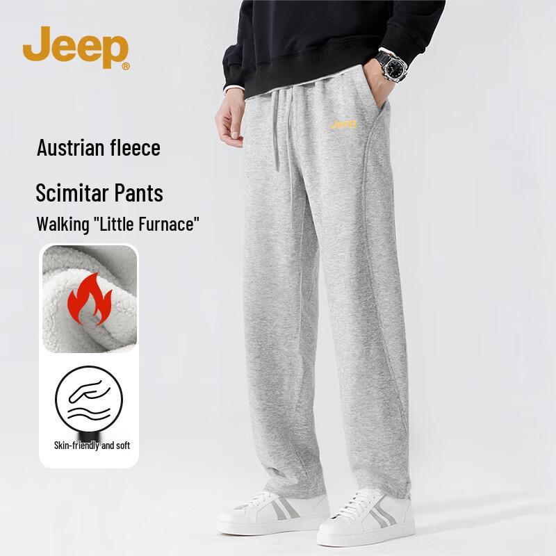 

JEEP Men s Fleece-Lined Curved Casual Pants 2XL