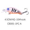 1Pc Crankbait 4G/4.5Cm Swim Crank Hard Bait For Basspike Fishing Lure Fishing