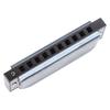 Schwarze Mundharmonika C-Dur 10 Löcher Blue Harp Edelstahl Harz Verdickte Abdeckung Mundorgel