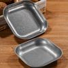 13/15/18 cm Edelstahl-Tablett Runde Form Rostbeständig Snack-Tablett Sturzsicher Multifunktionale Dessertplatte Picknick