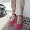 Women Goth Sexy See Through Fishnet Tights Stockings Hollowed Out Irregular Distressed Hole Sheer Mesh Pantyhose