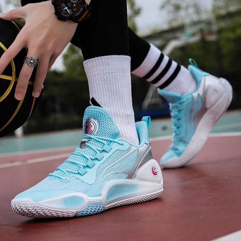 Mesh Couple Basketball Shoes for Men and Women Breathable Wear-resistant Non-slip Comfortable Casual Sports Shoes