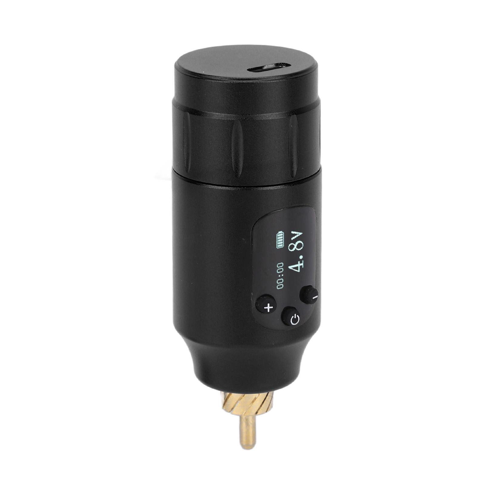 

Беспроводной блок питания для тату, интерфейс RCA, USB-перезаряжаемый блок питания для тату-машинки, красный чёрный