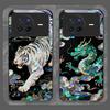Stylish Tiger Dragon Marble Texture Printed Tempered Glass Phone Case for OPPO Reno 13F 12 11 10 Pro+ Find X8 X5PRO Lite Cover