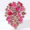 Crystal Glass Brooch for Women Rhinestone Pins Friends Party Gifts Banquet Jewellery Accessories