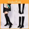 Stylish Over-the-knee Elastic Long Boots For Women Featuring Soft Sole Design And High Heels Ideal For Autumn And Winter Fashion