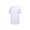 Li Ning Fitness Series Solid Color Letter Round Neck Loose Short Sleeve T-Shirt Women Tops White ATST726-1
