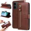 For Xiaomi Redmi 15C 4G (Global) (171mm)/Poco C85 4G (171mm) PU Leather Cases with Zipper Pocket Wallet Phone Cover Stand