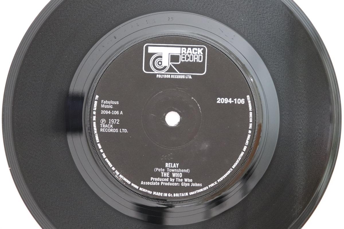 

7inch Record WHO - Relay / Waspman 2094106 Track Record 1972 UK Rock Used