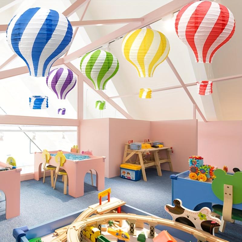 12In Colorful Lollipop Hot Air Balloon Paper Lantern,DIY,Foldable,Reusable|For Party Decoration,Christmas,Wedding, and Birthday