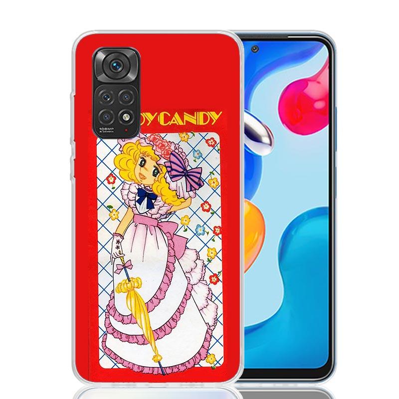Anime Candy Phone Case For Xiaomi Redmi Note 15 14 13 12S 12 Pro Plus 11S 11E 11 11T 10S 10 Art Soft Pattern Cover Redmi Note 14