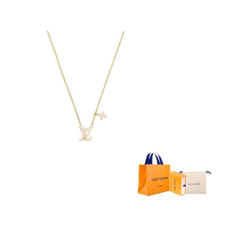 LOUIS VUITTON Lv Iconic Enamel Necklace M01215
