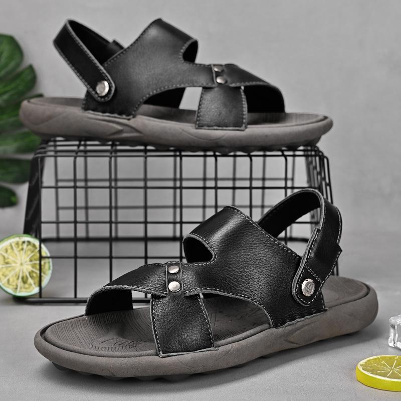 Sommer Outdoor Wandersandalen Herren Sandalen Weich Rutschfest Strand Sandalen Abriebfest Herren Dual-Use Hausschuhe Ultraleicht