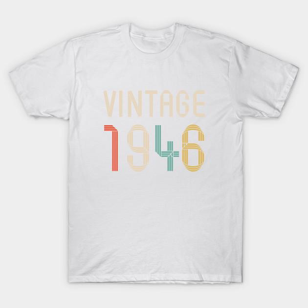 Buy Unisex Fashion TShirt Vintage 1946 