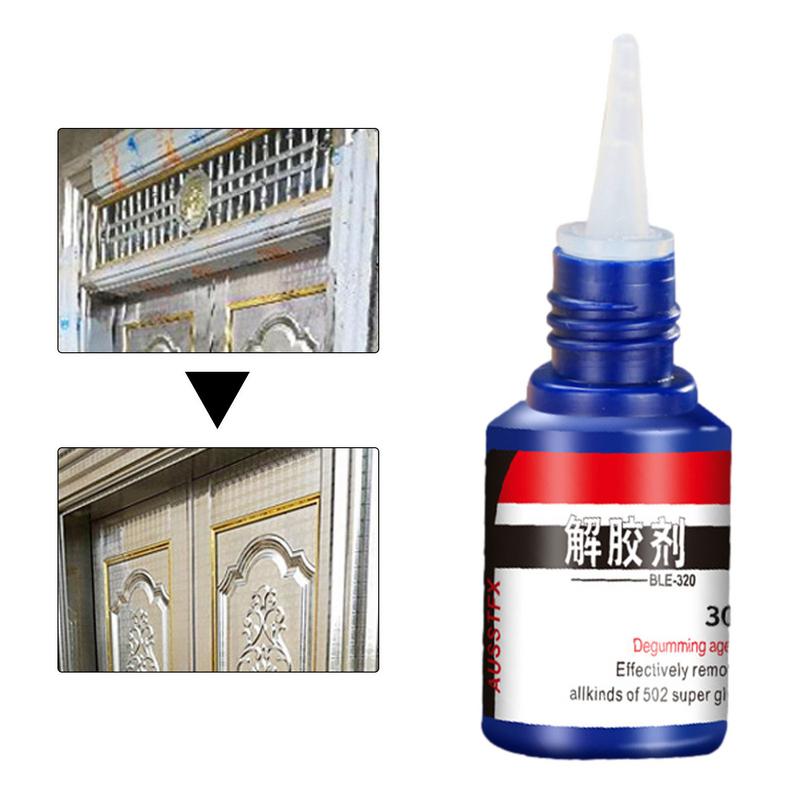 30ml Super glue Remover Cleaner Glue Adhesive Debonder Bottle Resin Liquid Glue Debonder Remover Cleaning Adhesive Liquid Tool