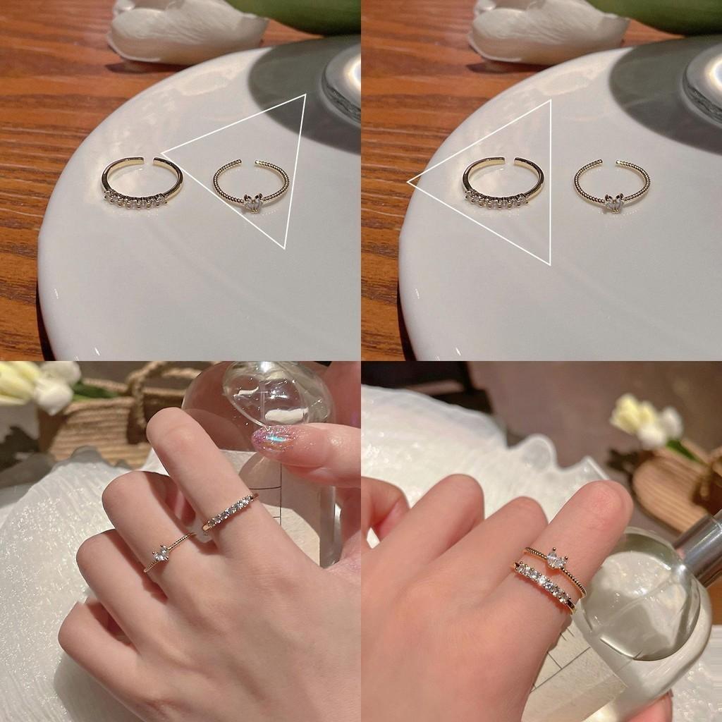 Copper Contemporary Heart Ring For Women Adjustable Design Chic Fashion Geometric