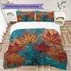 Retro Ink Floral Pattern Bedding uilt Set uilt Cover Pillowcase Home Decoration Birthday Gift (1 * duvet cover + 2 * pillowcase without core)