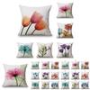 Sophisticated Flowers Design Cotton Linen Pillow Case Perfect For Any Room