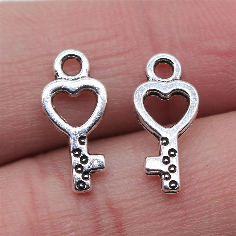 40pcs Cute Small Key Charms For Jewelry Making DIY Crafts Making Findings Handmade Tibetan Jewelry