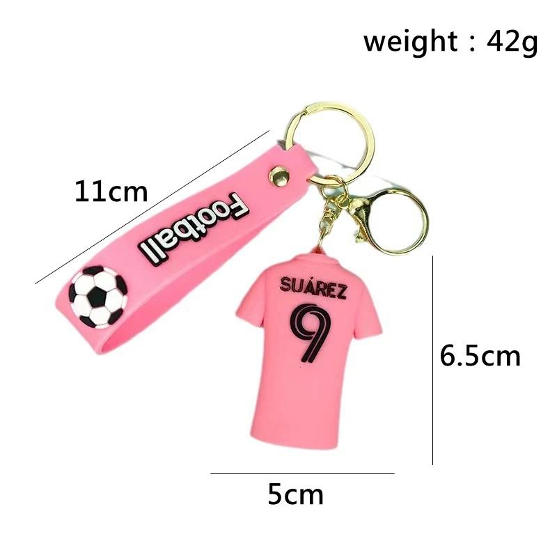 Cute Anime Keychain for Bags Charm Llaveros Football 2024 Doll Keyring Accessories Key Chain Soccer Car Keychains Women Friends