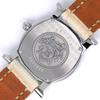 Hermes Heure H Watch Watches HR1.210 SilverDial Stainless Steel/Embossed Leather Quartz Analog Display Women Used