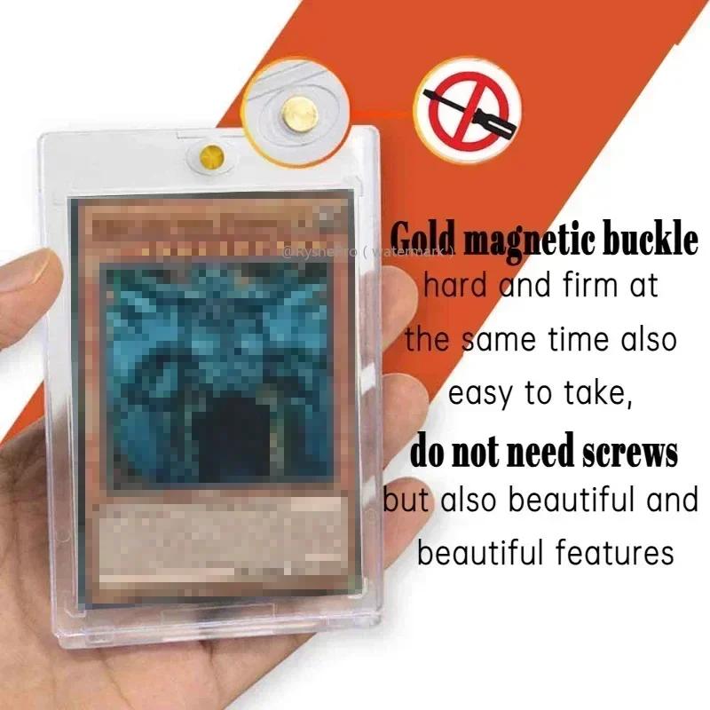 35PT Magnetischer Kartenhalter Stützset Schutzhüllen Hartplastik Hüllen Sammelkarten-Display-Box Baseball Football Sport Yugioh Karten