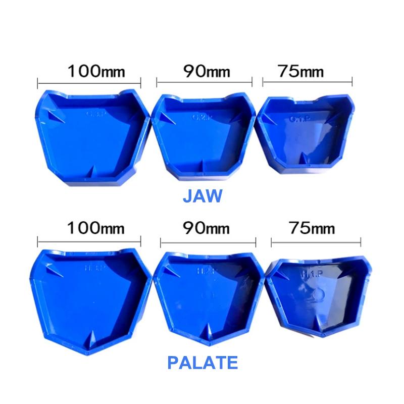 2/6Pcs Dental Model Base Set Silicone Plaster Model Base Dental Lab Denture Impression Tray Former Base Dentist Tools