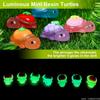 100/50Pcs Glow Resin Turtle Figures Cute Fruit Mini Animals Diy Crafts Party Favors Home Decor Bulk  Accessories