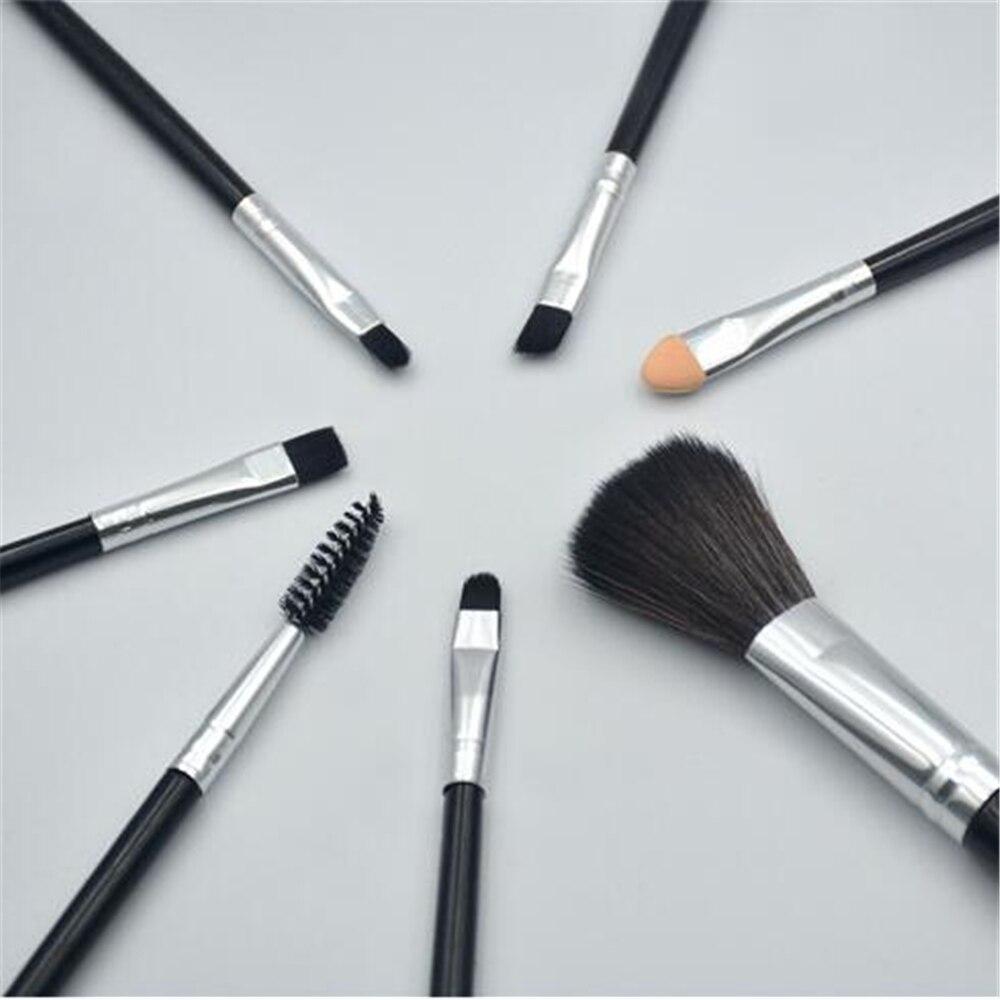 7Pcs Makeup Brushes Black Set Professional Cosmetic Powder Eye Shadow Foundation Blush Lip Eyebrow Make Up Brush Beauty Tool