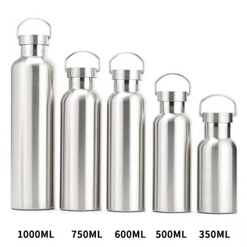 350/500/1000ml Double Wall Stainles Steel Water Bottle Thermos Bottle Hot and Cold Insulated Vacuum Flask Sport Travel Camping