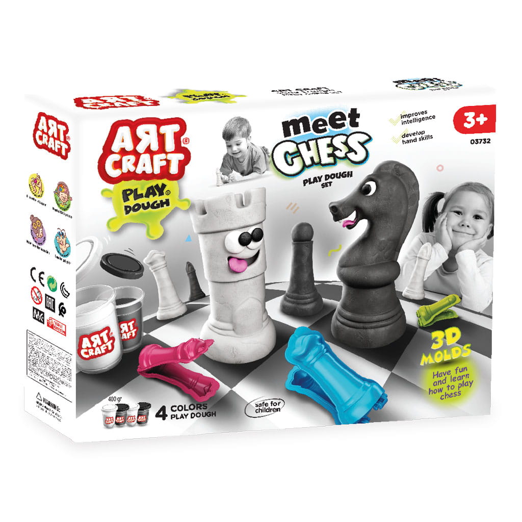 Chess Plasticine Set Art Craft