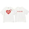 HUMAN MADE T-Shirts Unisex Pink Heart Crew Neck Moderate Straight Fit HM25TE0520