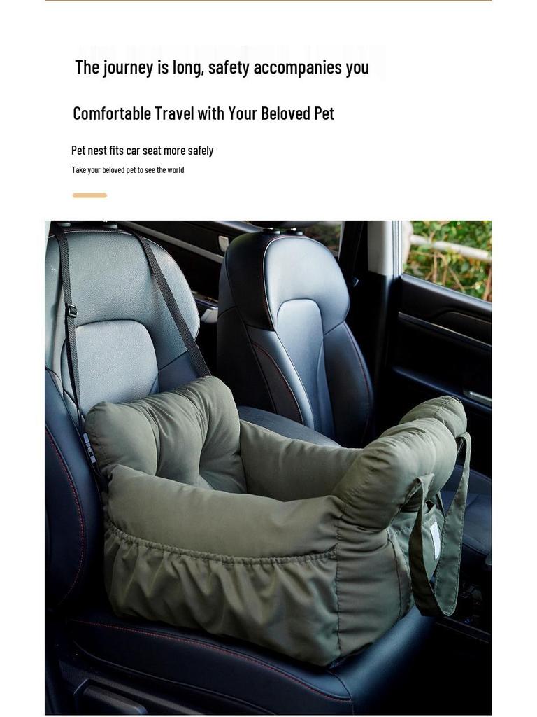 Portable Pet Car Seat: Multifunctional Nest Pad for Cats & Dogs