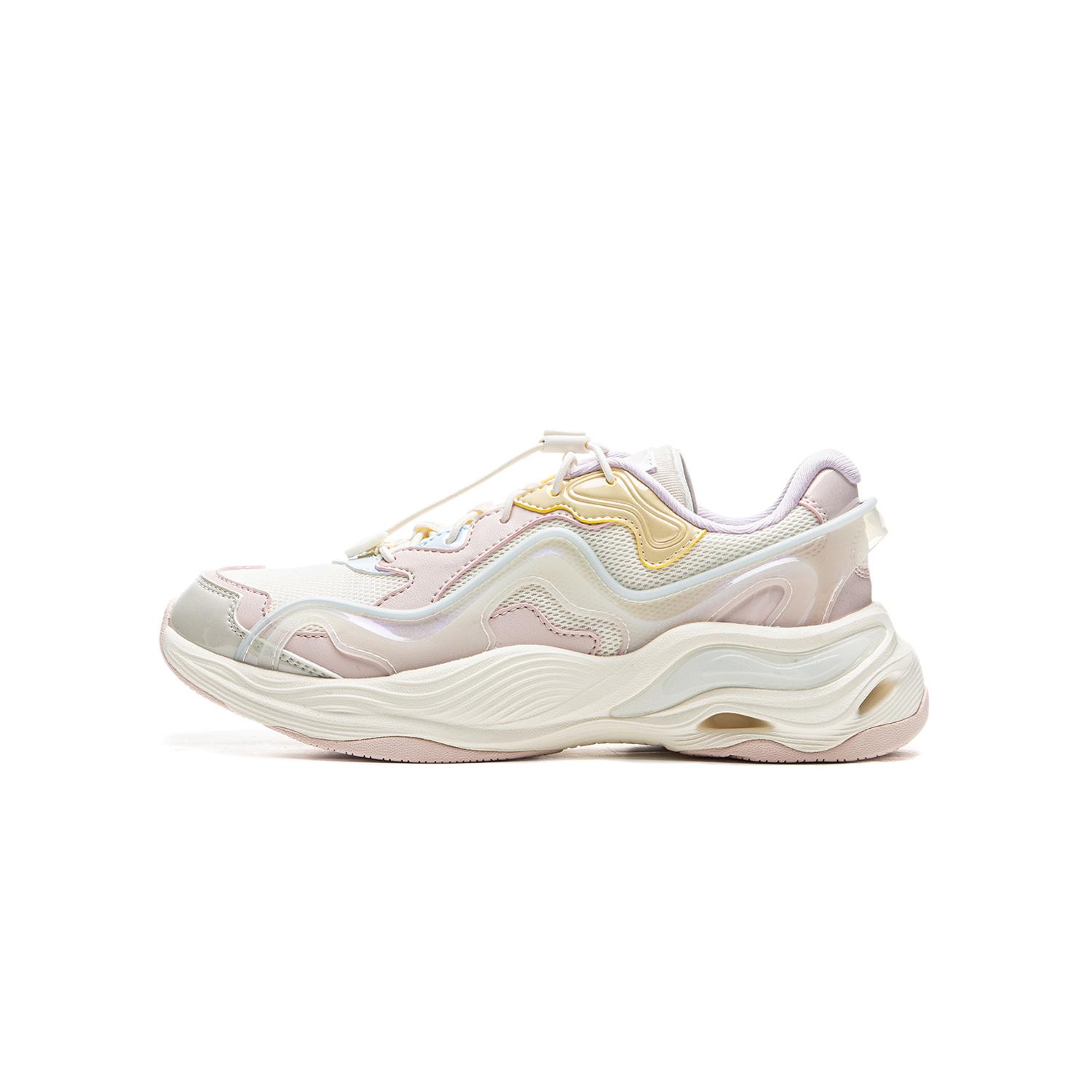 

Li Ning Детская спортивная серия Лайфстайл Ткань из синтетической кожи Модные Прочные Низкие Повседневные кроссовки Детские кроссовки Светло-фиолетовый YKCU168-2 31