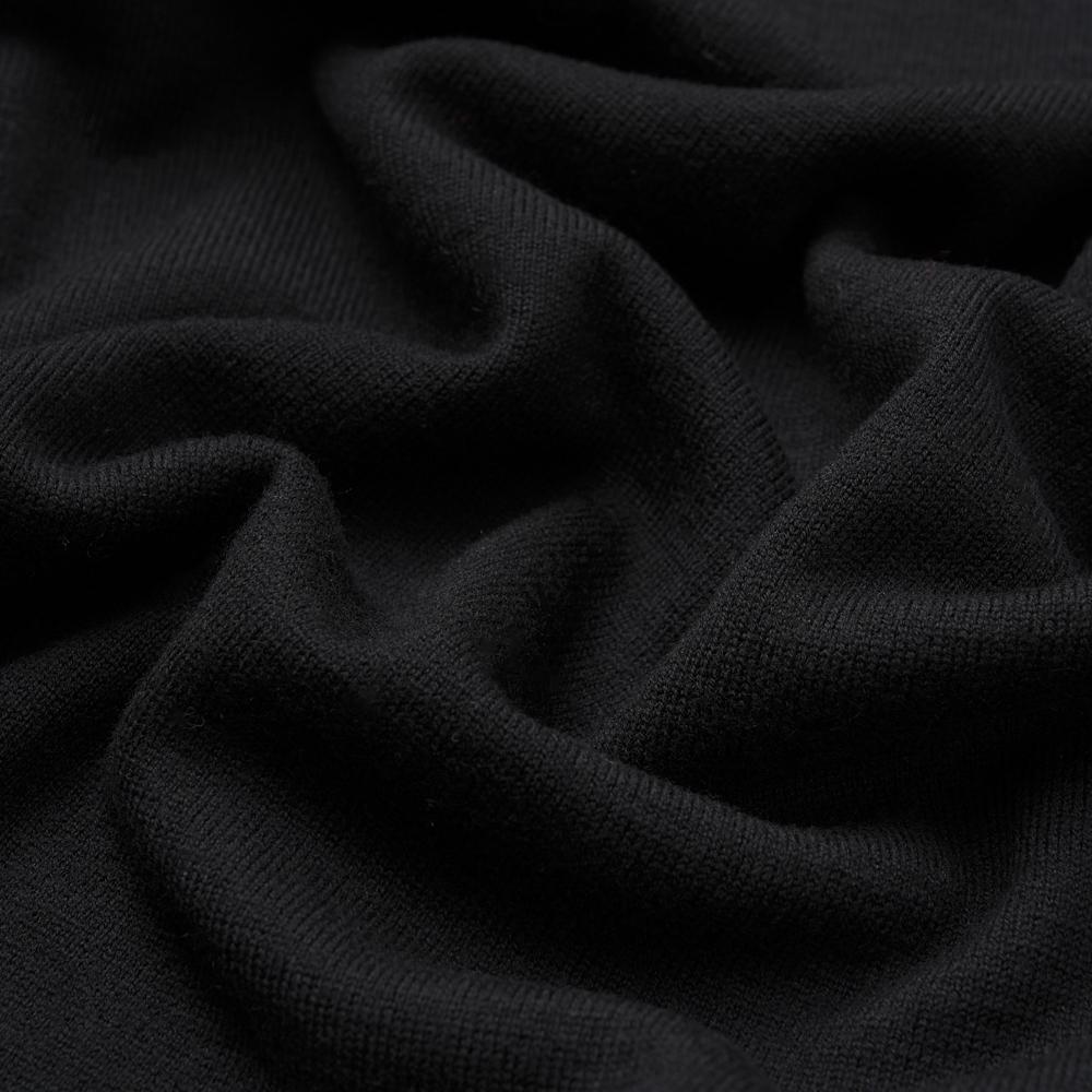 VERNO [Casual] Cashtouch Crew-Neck Knit Black_Relax-Fit