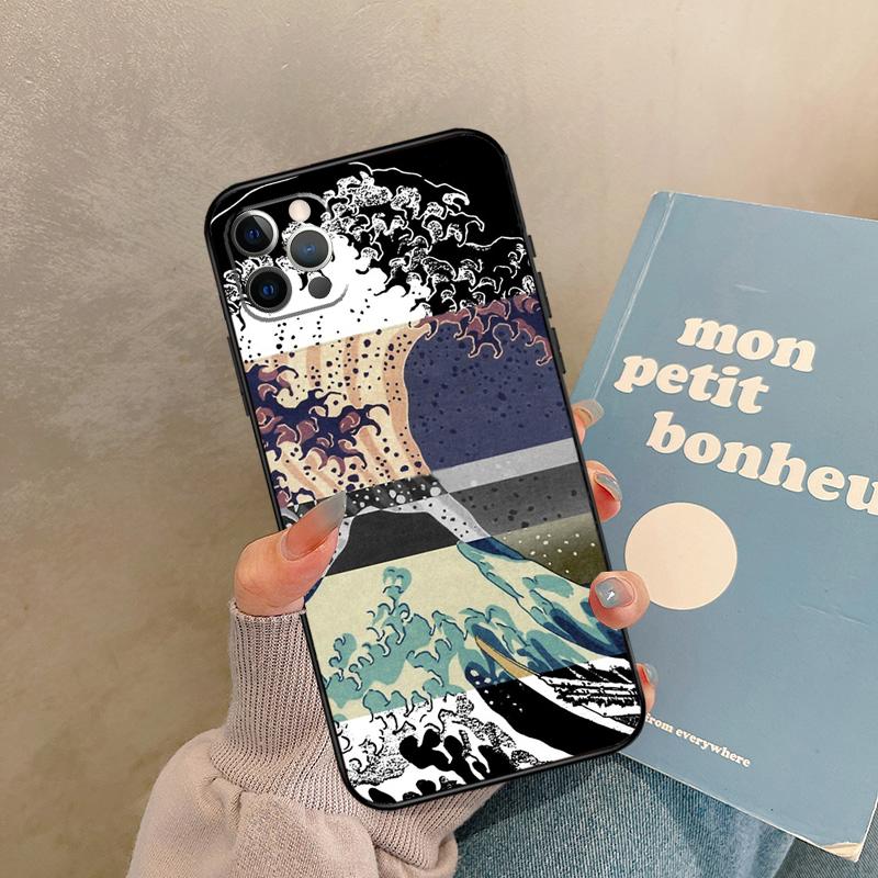 Great Kanagawa Wave Case For iPhone 17 Air 15 14 13 12 11 16 Pro Max 13 mini XR 15 16 Plus 16e Back Cover Shell