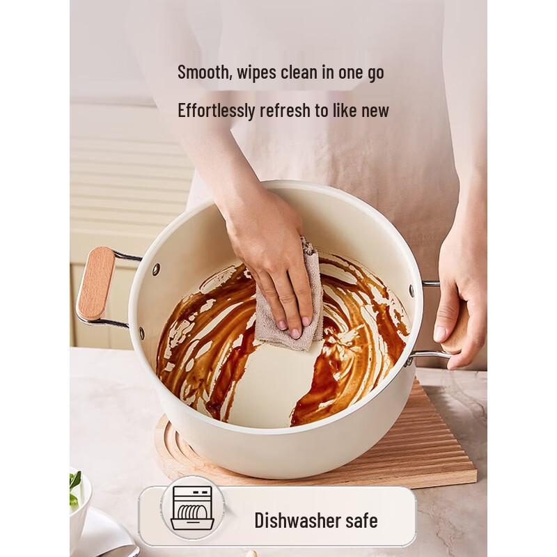Bear Titanium Ceramic Double-Layer Steamer Pot 28cm